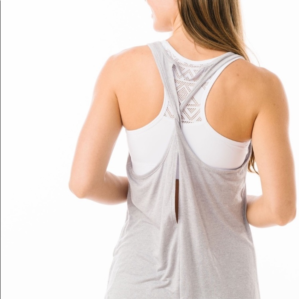 ZYIA Gray Twist and Flow Tank
